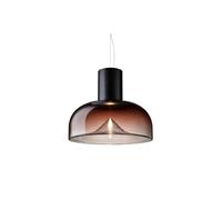 Leucos Aella S 30 L Pendelleuchte, noir mat / Shaded Burgundy