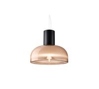 Leucos Aella S 30 L Pendelleuchte, noir mat / White Shaded Pink