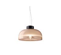 Leucos Aella S 30 Pendelleuchte, noir mat / White Shaded Pink