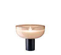 Leucos Aella T 45 Tischleuchte, noir mat / White Shaded Pink