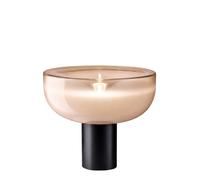 Leucos Aella T 54 Tischleuchte, noir mat / White Shaded Pink
