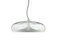 Leucos Aurelia S45 SS Pendelleuchte, transparent water effect / matte white