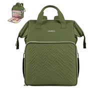 Leudes Sac à Dos de Tricot, Organiseur de Rangement pour Fil à Crochet, Sac fourre-Tout Cadeau de Noël pour projets de Transport, Aiguilles à Tricoter, Vert Militaire, Sac de Docteur