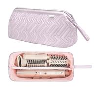 Leudes Sac de voyage pour outils capillaires Shark Flexstyle - Étui de transport portable pour cheveux de requin - Étanche à la poussière - Fer à friser plat - Organiseur de voyage (violet lavande)
