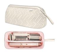 Leudes Sac de Voyage pour Outils de Cheveux de Requin Flexstyle Portable Étui de Transport résistant à la poussière Fer à friser Plat Organiseur de Voyage, Beige, Matelassage