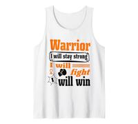 Leukemia Cancer Warrior I Will Stay Strong I Will Fight Débardeur