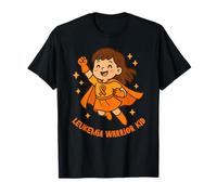 Leukemia Warrior Kids Superhero Soutenez les jeunes combattantes et les filles T-Shirt
