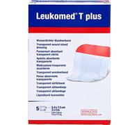 Leukomed T plus transparenter Wundverband 5 x 7,2 cm, 5 pc Pansement