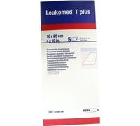 BSN Médical Leukomed T+ Pansement Non Tissé Adhésif 10 x 25cm 5 Unités