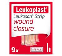 Leukoplast Bandes de fermeture de plaie Leukoplast Leukosan - Pansement de protection indolore pour les coupures - 9PCs