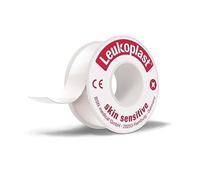 Leukoplast Pansement médical en rouleau Skin Sensitive 2,5 cm x 2,6 m avec anneau de protection 1 pc