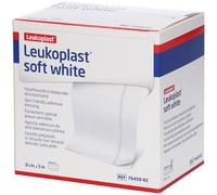 Leukoplast® Soft White Bandage 8 cm x 5 m Pansement(S) 1 pc(s)