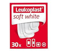 Leukoplast Pansements Soft White – Haute tolérance cutanée – 4 tailles assorties – 30 unités