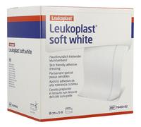 Leukoplast Soft White Pansement Adhésif Pour Peaux Sensibles 8cm x 5m Pièce 1