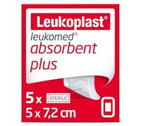 BSN Médical Leukomed T+ Pansement Non Tissé Adhésif 5 x 7,2cm 5 Unités
