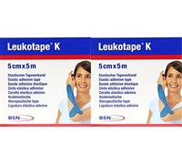 Leukotape K 5 cm x 5 m Bleu Lot de 2