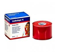 Leukotape K bandage élastique auto-adhésif, rouge, 5 cm x 5 m, BSN Medical