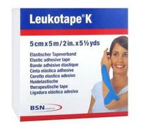 Leukotape K Bande Adhésive Elastique 5cmx5m Bleu Ciel 1 Unité
