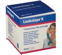 Leukotape® K Bande adhésive élastique 7,5 cm x 5 m Bleu Bandage(S) 1 pc(s)