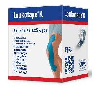 Leukotape K Bande Adhésive Elastique Bleu 5cm x 5m