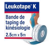 BSN Medical Bande adhésive élastique Leukotape K 5 m x 2,5 cm Bleu
