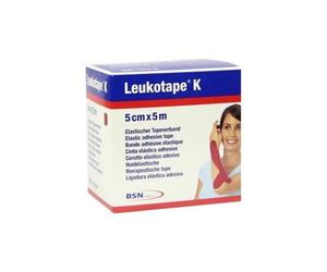 Leukotape K Cinta Elástica Adhesiva Rojo 5cmx5m 1ud