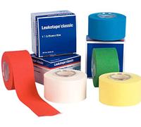 Leukotape Lot de 5 pansements Classic - Dans une boîte pliante - 3,75 cm x 10 m - Noir