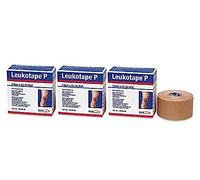 Leukotape P Lot de 3 rubans adhésifs de sport 3,8 cm x 13,7 m
