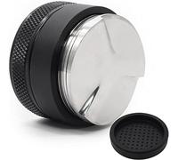 LEUOVE Distributeur de café et tamper 53 mm double tête Outil de nivellement de café 2 en 1 Outil de distribution d'expresso et de presse Compatible avec les porte-filtres Sage Portafilters