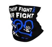 Leur Combat Notre Combat Prévention De La Maltraitance des Enfants Bandeaux Élastique Echarpe Gaiter Unisexe Protection du Visage pour Sports Course À Pied Moto 26X30CM