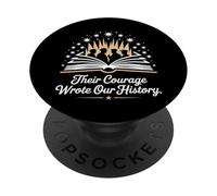 Leur courage a écrit notre histoire Journée des anciens combattants PopSockets PopGrip Adhésif