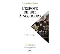L'Europe de 1815 à nos jours