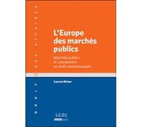 L'europe des marchés publics L. Richer (Auteur)