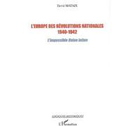 L'Europe des révolutions nationales David Mataix (Auteur)