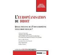 L'européanisation du droit