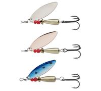 Abu Garcia Droppen Vibe 3-Pack Leurre de Type Cuillère pour la Pêche des Salmonidés, Saumon, Truite et Truite de Mer