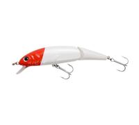 Abu Garcia Tormentor Jointed Leurre Flottant - Disponible en Plusieurs Tailles, idéal pour Les prédateurs d'eau Douce comme la Truite, Le brochet, Le Bar, Le Sandre, Action réaliste, tête Rouge 13 cm
