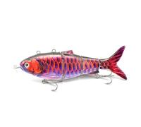 Leurre Animé - Leurre de pêche Animé artificiel électrique avec crochets en métal - Kit d'appâts pour bar réaliste, appâts de pêche à naufrage lent disponibles pour l'eau ou le sel