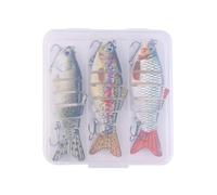 Leurre articulé 3 Pièces Segmenté Glide à Lente | Leurres de pêche Pour mer/eau douce, truite