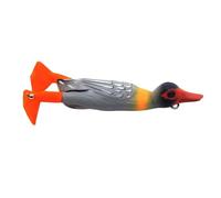 Leurre Canard Rotatif, Gris, Orange Et Noir