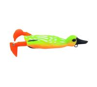 Leurre Canard Super-Tranchant, Canard Vert Fluorescent Et Orange, avec Tête Et Bec Noirs