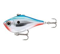 Rapala - Leurre de Pêche Rippin’ Rap - Matériel de Pêche Corps Fin et sans Bavette - Leurre Pêche d'eau Douce - Profondeur de Nage Variable - 7cm / 24g - Fabriqué en Estonie - Chrome Blue