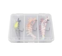 Leurre crevette Artificiel Souple pour la pêche,Facile à Attraper, Souple, coloré et très Vibrant - Leurres de pêche et appâts crevette,pour Bar Truie Flet Sandre Saumon Crappie Snook