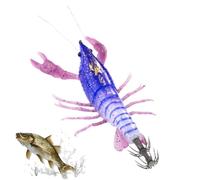 Leurre Crevette - Petit Appât Artificiel Luminescent,Leurres de Calmar Pré-Montés avec Hameçons,pour Pêche Lac Rivière Bateau Kayak Rive Truite Perche Carpe Saumon Poisson-Chat Eau Douce et