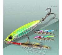 Leurre cuiller pleine colonne d'eau offshore 7G-25G, écailles de poisson réalistes pour truite, poisson-mandarin, leurre de pêche à la perche 10g,15g,25g,30g,7gAlliage de fer