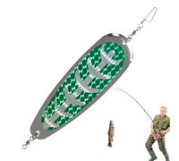 Leurre cuillère - Leurres de pêche, cuillère avec hameçon Pointu - Leurres de pêche au Chat leurres durs avec de Sang, cuillères de Solides pour Le Bar à la Truite
