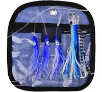 Leurre de calamar pour cibler l'espadon, le poisson-pierre et le maquereau en utilisant des méthodes de récupération lente et pause (15,2 cm, bleu)