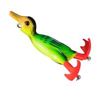 Leurre de canard avec corps souple, appât de pêche à surface de canard plus | Leurre flottant canard avec double hélice pour truite perche