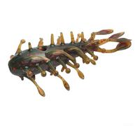 Leurre de concombre de mer artificiel doux avec structure creuse pour une flottabilité équilibrée et un flux réaliste pendant la récupération (1 pièce vert marron)