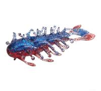 Leurre de concombre de mer artificiel doux avec structure creuse pour une flottabilité équilibrée et un flux réaliste pendant la récupération (1 pièce rouge bleu)